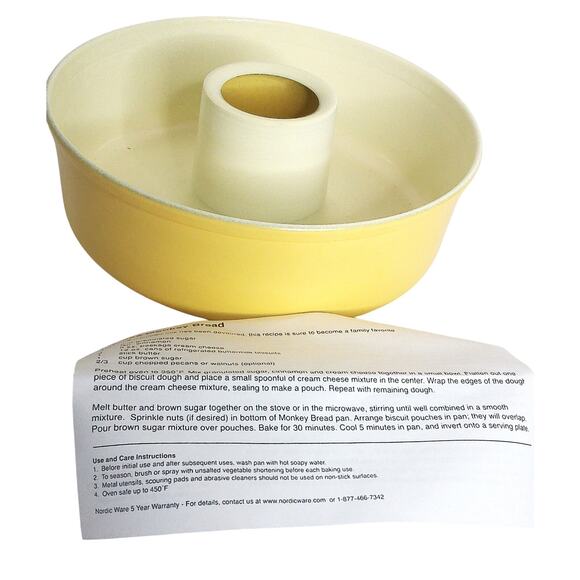 Nordic Ware Yellow Tube Cake Pan New - Picture 1 of 7